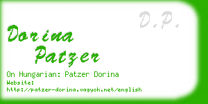 dorina patzer business card